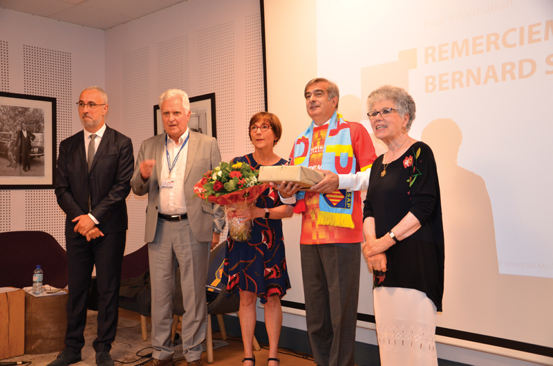 De gauche à droite, Philippe Bergogne, Serge Martin, Mme Saguy, Bernard Saguy et Andrée Barboteu. DSC 7282