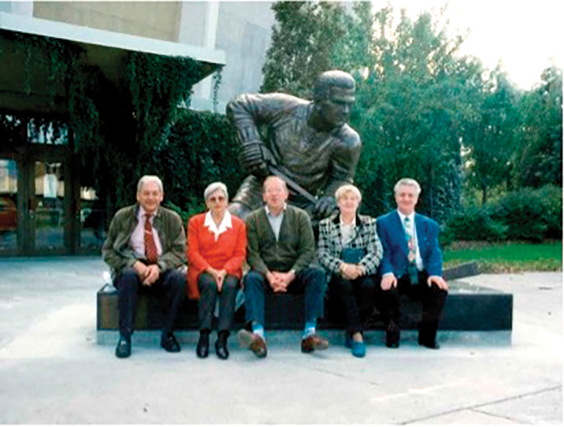 Nos membres en visite à Montréal dont J. Raman H. Dominicy M. COLLES J J DE REUS