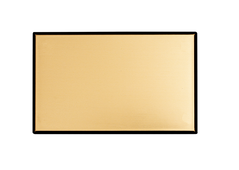 Plaque en plastique avec chanfrein noir. 800195 PL Chanfrein N