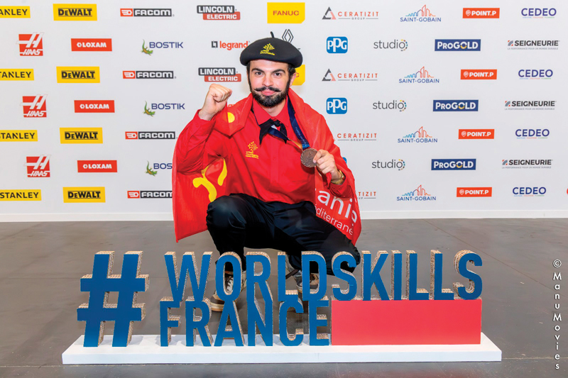 Médaille de bronze Worldskills Marbrier. MEDAILLE DE BRONZE WORLDSKILLS MARBRIER