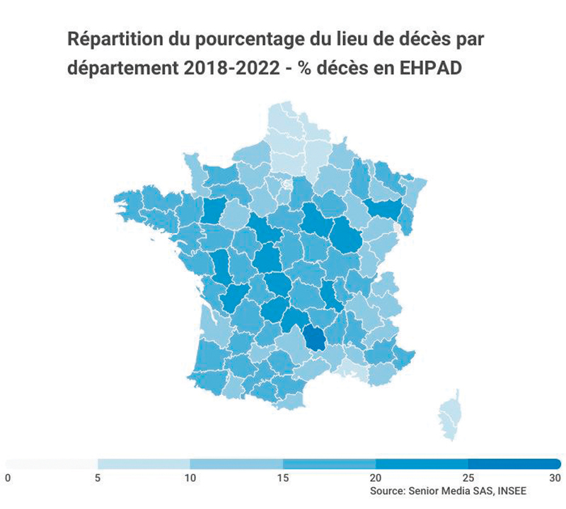 13. repartition du pourcentage du lieu de deces par departement 2018 2022 ehpad