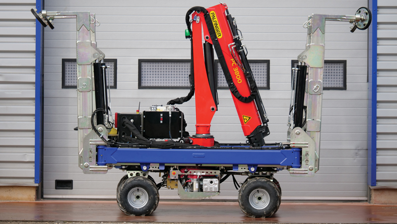Châssis araignée grue. chassis grue