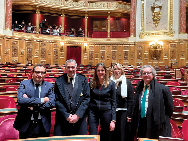De gauche à droite : Christophe Chaillou, Jean-Claude Bertrand, Ophélie Chauffert, Véronique Bertrand, Jean-Paul Laborde. IMG 9203 1