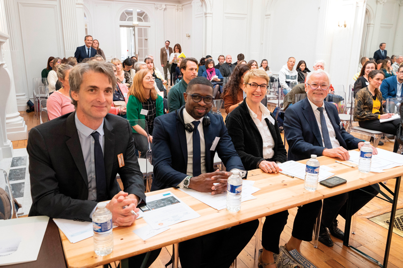 Le jury, de gauche à droite : Jean-Baptiste Fouquet, Christian Diop, Élisabeth Charrier et Pascal Caton. jury bootcamp