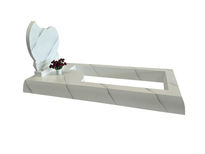 13 TOP MARCA Tomba classica cippo a cuore marmo carrara