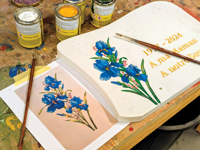 Peinture artistique (Fleur de lys) fait sur demande. PXL 20250121 1524135492