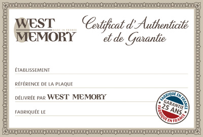 Certificat Garantie 25 ans 1